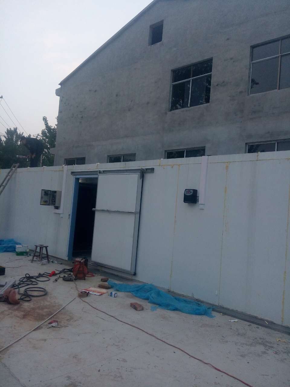 冷库生产厂家黄集150立方低温库如期竣工